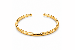 Hammered cuff bangle