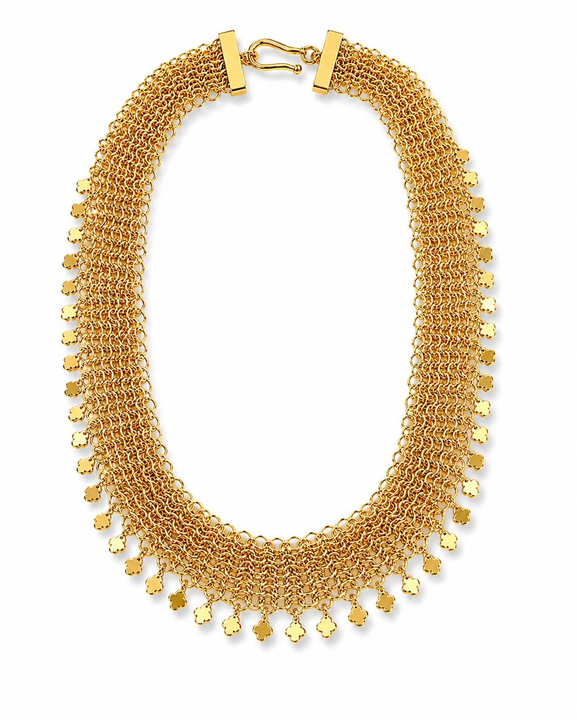Chainmail necklace gold
