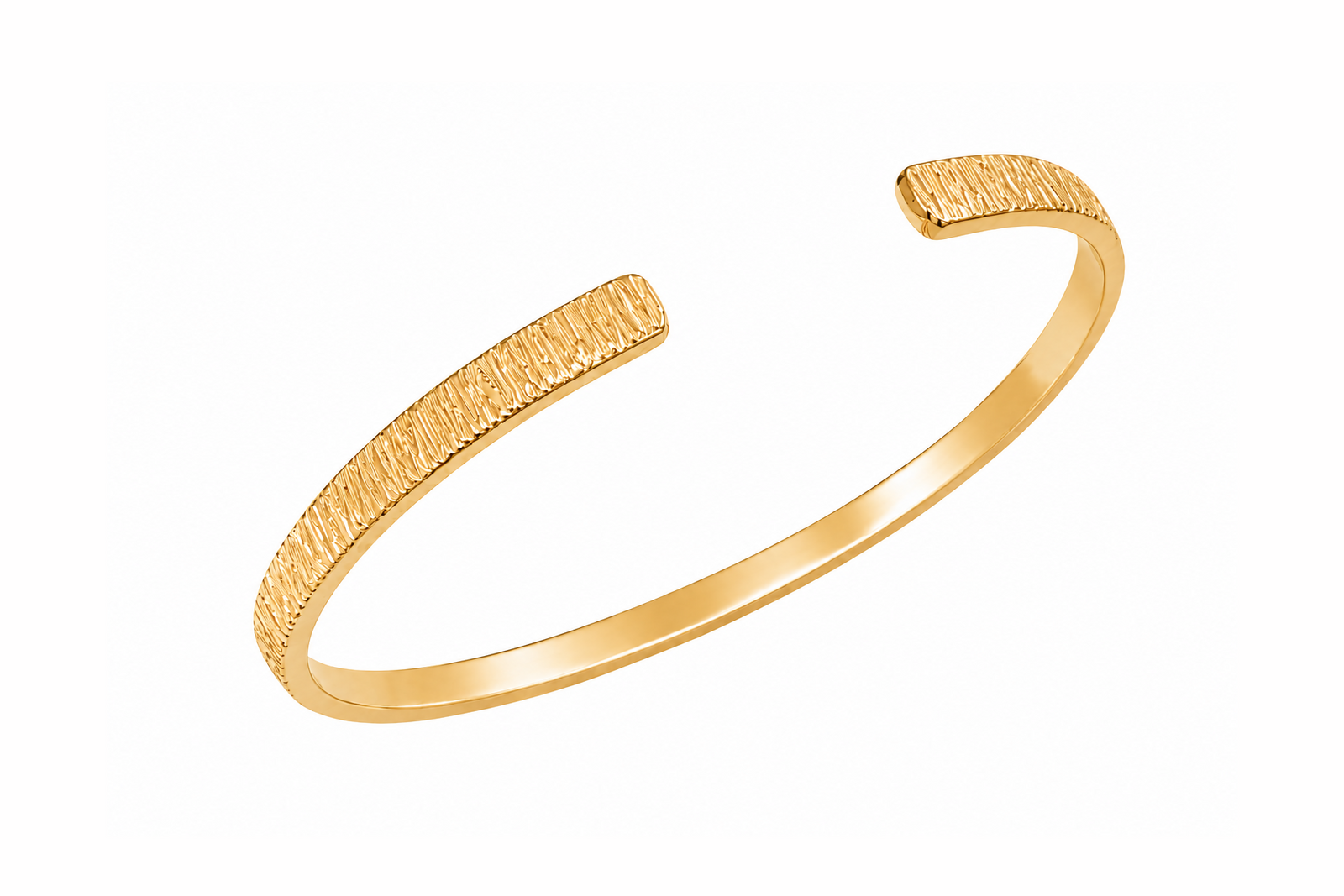 Finely hammered cuff