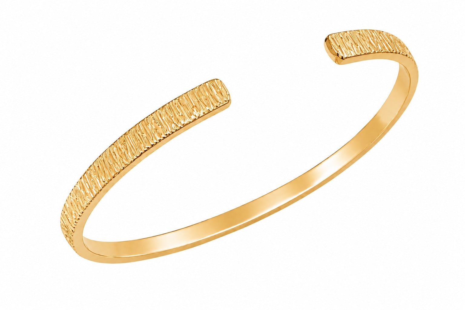 Fine hammered cuff gold