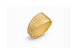 Finely hammered saddle ring
