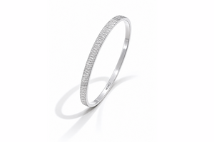 Finely hammered bangle